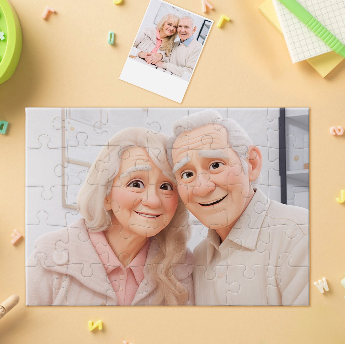500-piece personalized photo horizontal jigsaw puzzle
