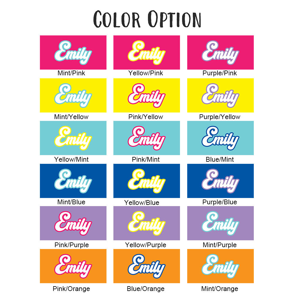 Serviette de plage personnalisée avec nom et couleur
