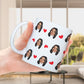 Fun personalized mug with face and little heart