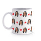 Fun personalized mug with face and little heart