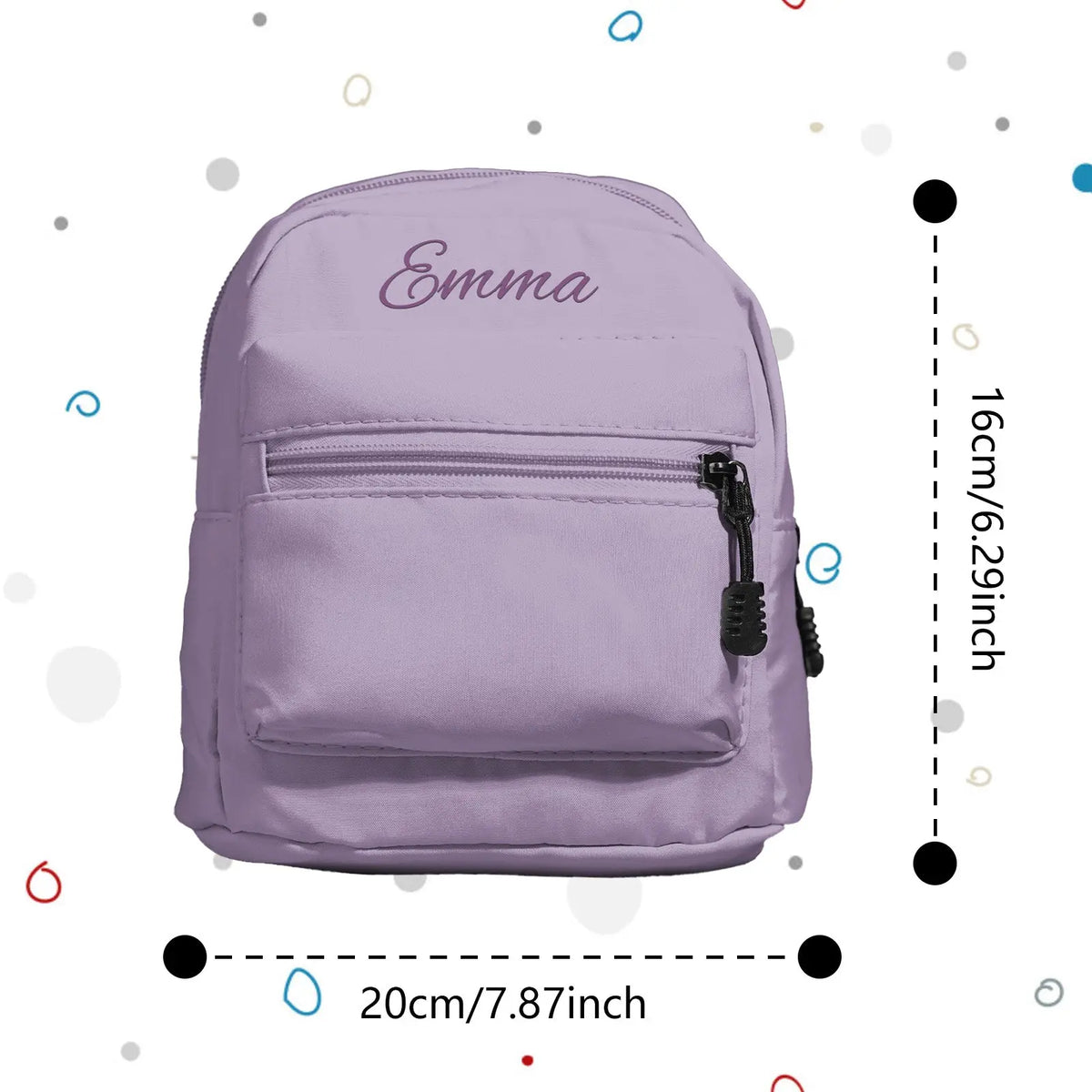 Mini sac à dos personnalisé avec nom, Cadeau pour enfants