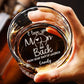 Verre à whisky personnalisé « Je t'aime jusqu'à la lune et retour »
