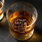 Verre à whisky personnalisé « Je t'aime jusqu'à la lune et retour »